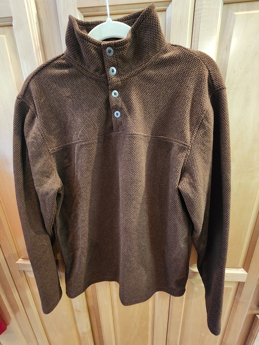 RedHead Brown Button Pullover Sweater